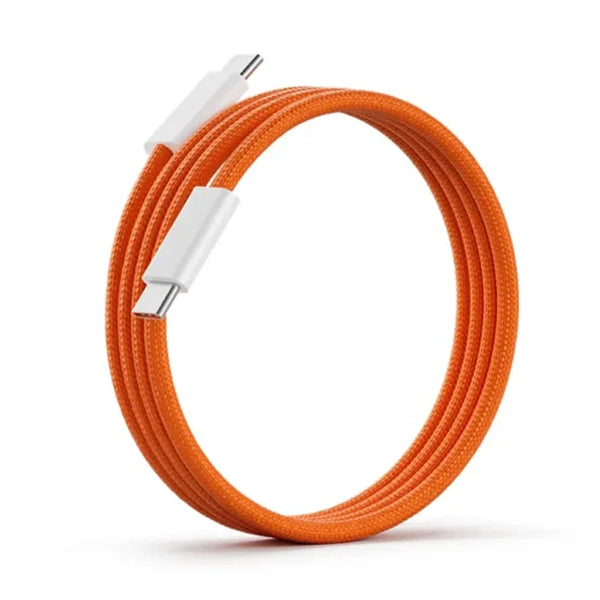 Fast Charging 35W USB-C Adapter with 1m Braided Charge Cable – Orange