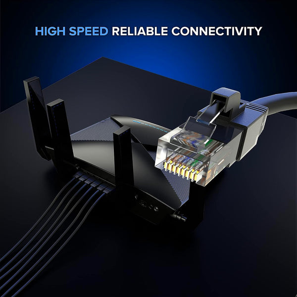 CAT 6e Ethernet Cable RJ45 | High-Speed LAN Internet Cable | 5M 10M 15M 20M | Black | SWEG Gadgets