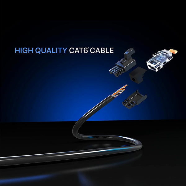 CAT 6e Ethernet Cable RJ45 | High-Speed LAN Internet Cable | 5M 10M 15M 20M | Black | SWEG Gadgets