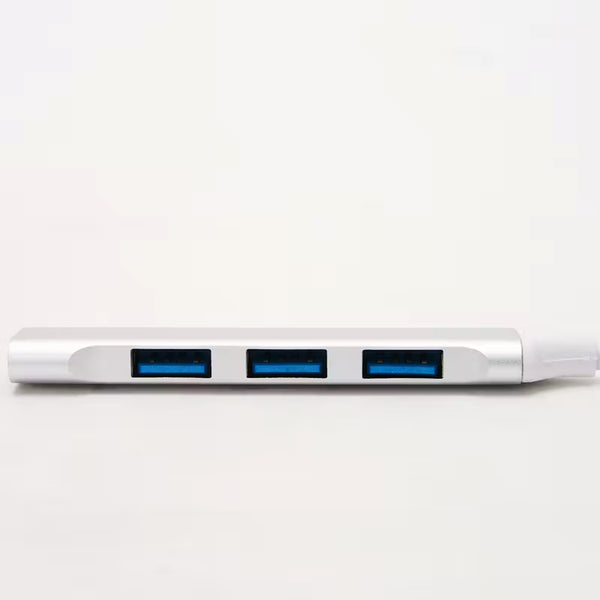 SWEG Gadgets Mini USB Hub Extensions, 4 Port USB 3.0 Hub Expander | Silver