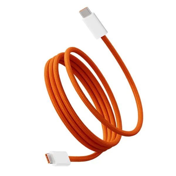 Fast Charging 35W USB-C Adapter with 1m Braided Charge Cable – Orange