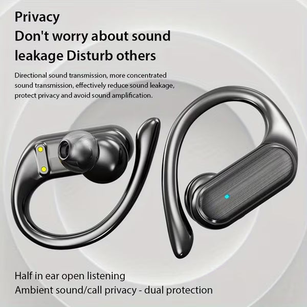 SWEG Gadgets A520 Wireless Bluetooth Earbuds | LED Display Case | Earhook Sport Fit | IPX5 | Deep Bass