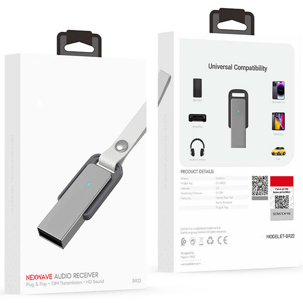 Nexwave Audio Receiver BR22 Wireless USB Audio Receiver BT 5.3 Dongle – SWEG Gadgets