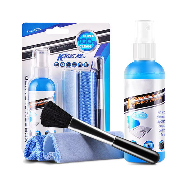 SWEG Gadgets LCD Screen Cleaning Kit KCL 1025 – Streak-Free Cleaner Spray & Microfiber Cloth for TVs, Laptops, Monitors, Tablets, Smartphones & Camera Screens
