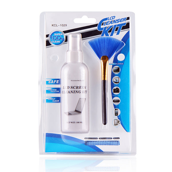 LCD Screen Cleaning Kit 100ml | Anti-Static Spray & Microfiber Cloth | KCL 1029 | SWEG Gadgets