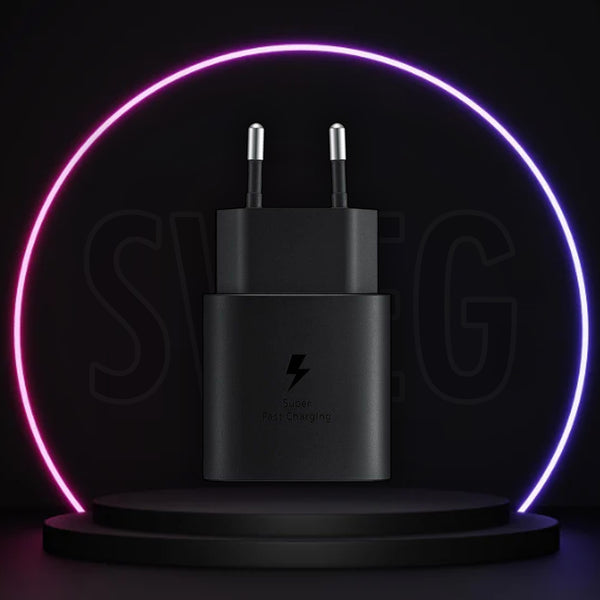 SWEG Gadgets 45W PD Super Fast Charging Adapter with USB-C Port – EU Plug | Black