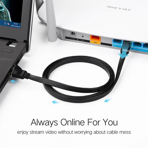 CAT 6e Ethernet Cable RJ45 | High-Speed LAN Internet Cable | 5M 10M 15M 20M | Black | SWEG Gadgets