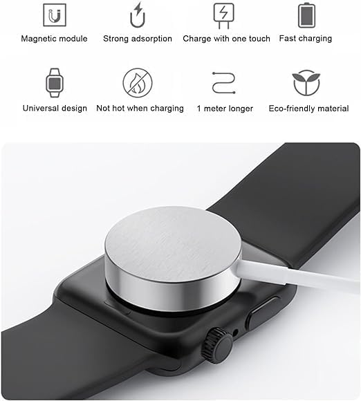 Apple iWatch Charger USB-C Magnetic Fast Charging Cable 1M Portable Wireless Charger for Apple Watch Series