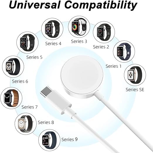 Apple iWatch Charger USB-C Magnetic Fast Charging Cable 1M Portable Wireless Charger for Apple Watch Series