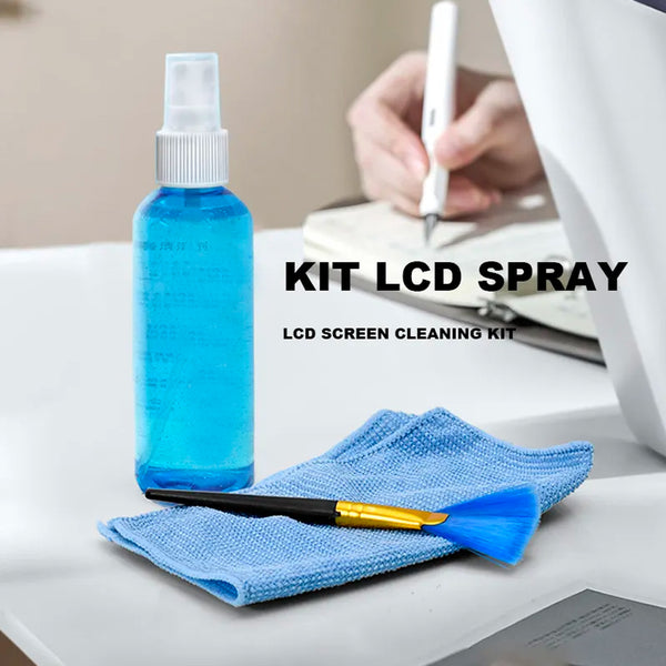 LCD Screen Cleaning Kit 100ml | Anti-Static All-in-One Cleaner with Microfiber & Brush | KCL 1016 | SWEG Gadgets