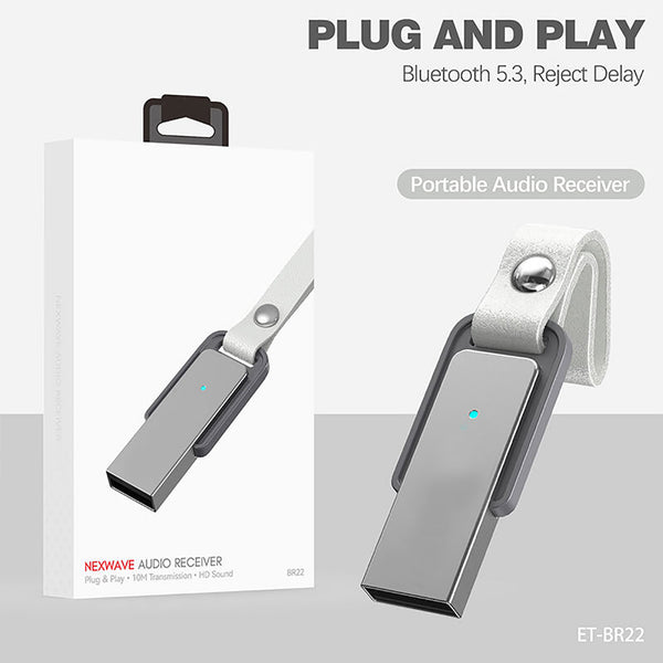 Nexwave Audio Receiver BR22 Wireless USB Audio Receiver BT 5.3 Dongle – SWEG Gadgets