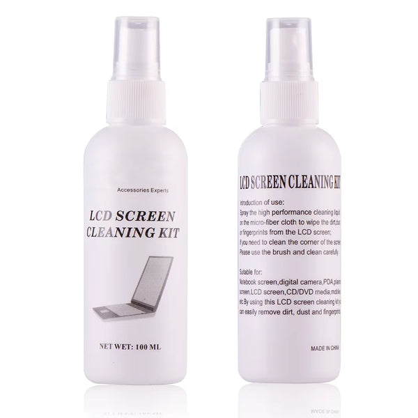 LCD Screen Cleaning Kit 100ml | Anti-Static Spray & Microfiber Cloth | KCL 1029 | SWEG Gadgets